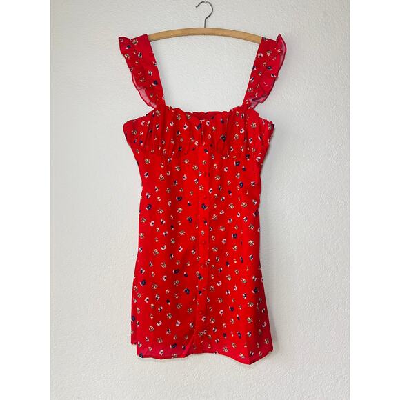 Princess Polly red floral mini dress - Picture 6 of 6